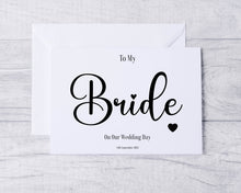 Load image into Gallery viewer, To My Bride Card