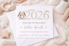 Load image into Gallery viewer, Born in 2026 New Baby Animal Card