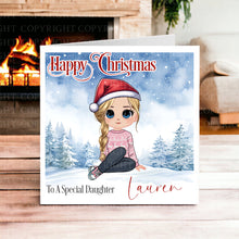 Load image into Gallery viewer, Chibi Friends/Sister/Daughter etc  Christmas Card
