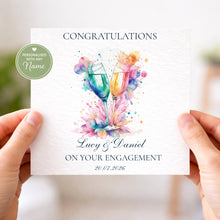 Load image into Gallery viewer, Sláinte Engagement card - Coloursplash champagne