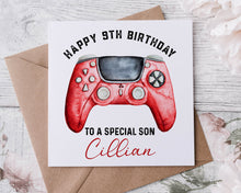 Load image into Gallery viewer, Gamer Design Birthday Card - Design B