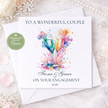 Load image into Gallery viewer, Sláinte Engagement card - Coloursplash champagne