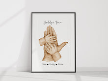 Load image into Gallery viewer, Daddys Team 2 children - unframed print