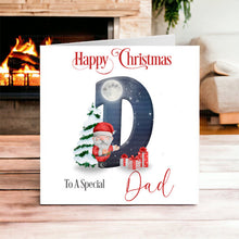 Load image into Gallery viewer, Santa Claus Initial Christmas Card