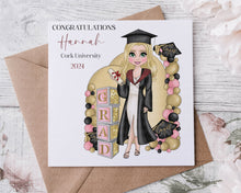 Load image into Gallery viewer, Dolly Graduation Girl Card