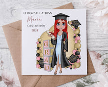 Load image into Gallery viewer, Dolly Graduation Girl Card