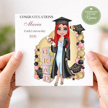 Load image into Gallery viewer, Dolly Graduation Girl Card 2026