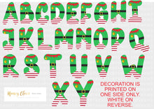 Load image into Gallery viewer, €5 SPECIAL Hanging Elf design name initial Christmas decoration