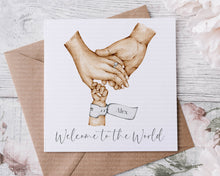 Load image into Gallery viewer, New Baby Card - Holding Hands