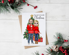 Load image into Gallery viewer, First Christmas as a family of 3 Christmas Card