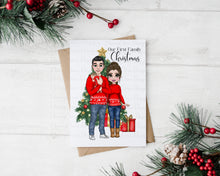 Load image into Gallery viewer, First Christmas as a family of 3 Christmas Card