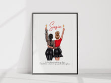 Load image into Gallery viewer, Glam Friends A4 Unframed Print