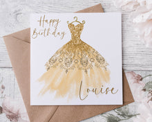 Load image into Gallery viewer, Ball Gown Dress - Birthday Card