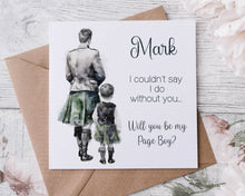 Load image into Gallery viewer, Page Boy/Ring Bearer Wedding Card