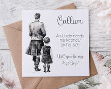 Load image into Gallery viewer, Page Boy/Ring Bearer Wedding Card