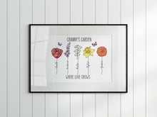 Load image into Gallery viewer, Mum's Garden Birth Flowers A4 Print - UNFRAMED