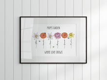 Load image into Gallery viewer, Mum's Garden Birth Flowers A4 Print - UNFRAMED