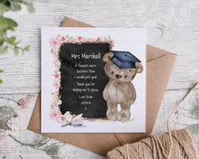 Load image into Gallery viewer, Brown Bear teacher card - Square card