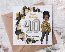 Load image into Gallery viewer, 30/40/50/60th Dolly Birthday Card