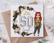 Load image into Gallery viewer, 30/40/50/60th Dolly Birthday Card
