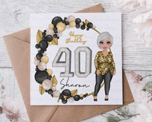 Load image into Gallery viewer, 30/40/50/60th Dolly Birthday Card