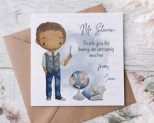 Load image into Gallery viewer, Teacher Character Card - Male