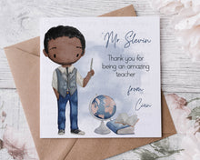 Load image into Gallery viewer, Teacher Character Card - Male