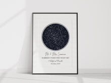 Load image into Gallery viewer, STAR MAP - Single sky star image A3 or A4