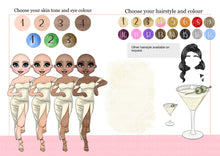 Load image into Gallery viewer, Birthday Martini Girl Greeting Card