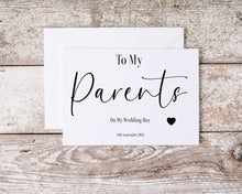 Load image into Gallery viewer, To My Parents Card