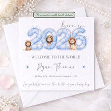 Load image into Gallery viewer, Welcome to the World Patch Work Year Card