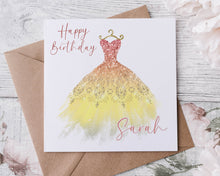 Load image into Gallery viewer, Ball Gown Dress - Birthday Card