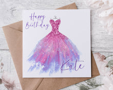 Load image into Gallery viewer, Ball Gown Dress - Birthday Card