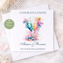 Load image into Gallery viewer, Sláinte Engagement card - Coloursplash champagne
