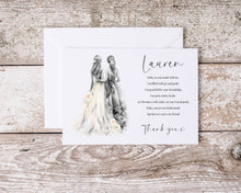 Load image into Gallery viewer, Thank you Bridesmaid Card With Poem