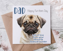 Load image into Gallery viewer, Doggy Fathers Day/Birthday  Card - Financial Burden