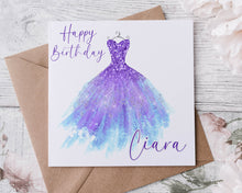 Load image into Gallery viewer, Ball Gown Dress - Birthday Card