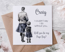 Load image into Gallery viewer, Page Boy/Ring Bearer Wedding Card