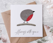 Load image into Gallery viewer, Pebble Robin Thinking of you Card