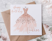 Load image into Gallery viewer, Ball Gown Dress - Birthday Card