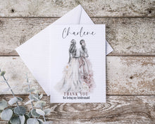Load image into Gallery viewer, Thank you Bridesmaid Card