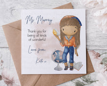 Load image into Gallery viewer, Teacher Character Card - Female