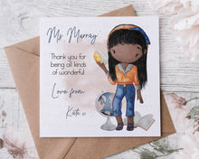 Load image into Gallery viewer, Teacher Character Card - Female