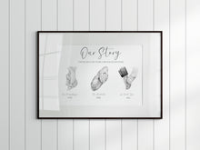 Load image into Gallery viewer, "Our Story" Unframed A4 or A3 Print