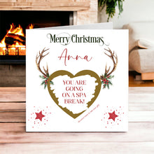 Load image into Gallery viewer, Christmas Scratch Card Greeting Card - ANTLERS 2