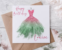 Load image into Gallery viewer, Ball Gown Dress - Birthday Card