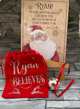 Load image into Gallery viewer, Santa Believe Bell 3 colours - Christmas