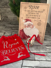 Load image into Gallery viewer, Santa Believe Bell 3 colours - Christmas