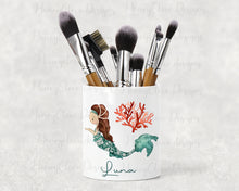 Load image into Gallery viewer, Mermaid Makeup/Pencil Pot - 4 colours