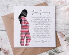 Load image into Gallery viewer, To Mummy From Bump Mother's Day Card